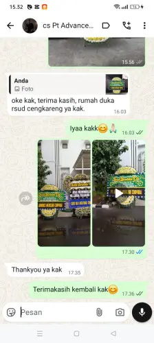 Testimonial Papan Bunga Pernikahan graha estetika