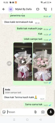 Testimonial Buket Bunga graha estetika