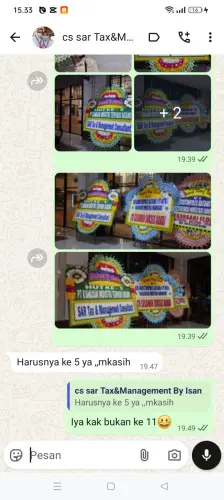 Testimonial Papan Bunga graha estetika