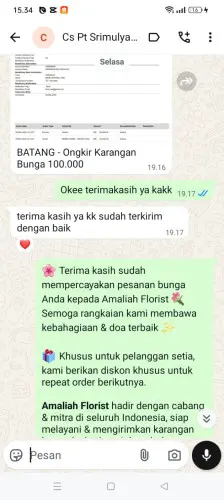 Testimonial Papan Bunga graha estetika