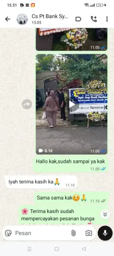 Testimonial Papan Bunga graha estetika